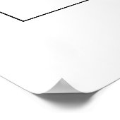 黒いタイポグラフィ/座席縁どプラン ポスター (角)