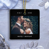 黒いタイミニマルプライター |とメリー写結婚した真 セラミックオーナメント