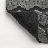 黒いタイヤの踏面の写真撮影のマウスパッド マウスパッド (コーナー)