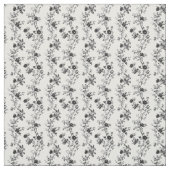 黒いタイルの垂直フローラ分岐 ファブリック (見本)