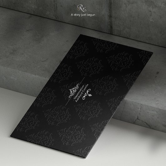 黒いタイ結婚の宛先の日付を保存 セーブザデート