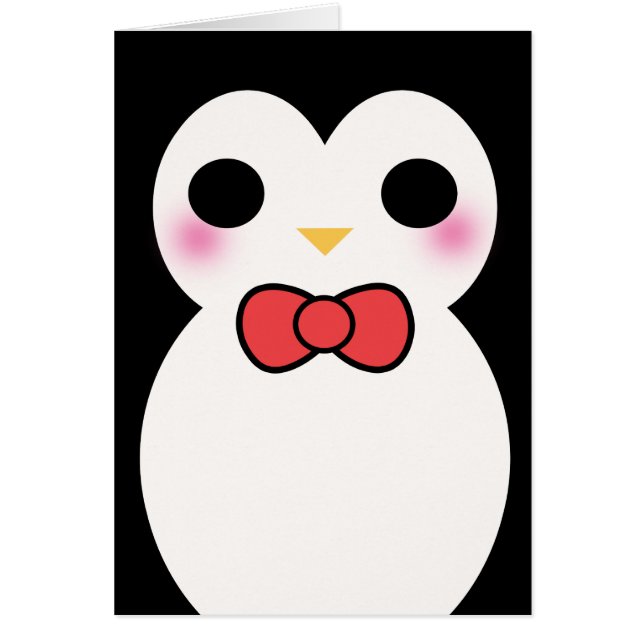 黒いタキシードのペンギン (正面)