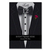 黒いタキシード テーブルナンバー (裏面)