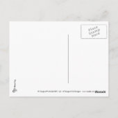 黒いタグ付きポストカード ポストカード (裏面)