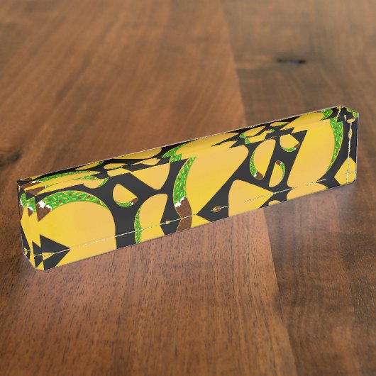 黒いタコス デスクネームプレート (側面)