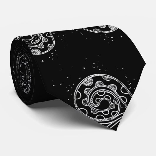 黒いタコ ネクタイ (ロール)