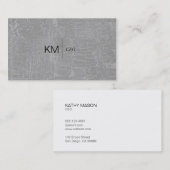 黒いタブ付きディバイダー線/グレー表示 名刺 (正面/裏面)