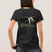 黒いタンク-白黒ライン足 Tシャツ (裏面)