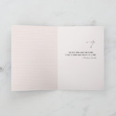 黒いタンポポとハートのインスピレーション カード (内部)