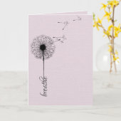 黒いタンポポはインスピレーションを吸う カード (黄色い花)