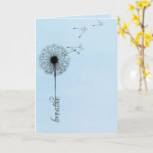 黒いタンポポはインスピレーションを吸う カード (黄色い花)
