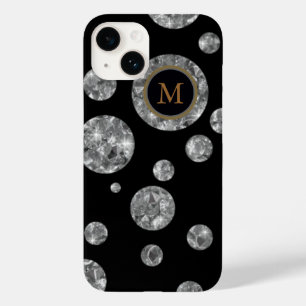 黒いダイヤモンドの円パーソナライズされた、 Case-Mate iPhone 14ケース