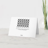 黒いダイヤモンドの白 サンキューカード (裏面)