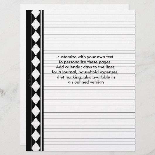 黒いダイヤモンドの裏地 (正面/裏面)