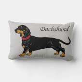 黒いダクスント ランバークッション (裏面)