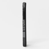 黒いダマスク織-美しい Case-Mate iPhoneケース (裏面/左)