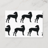 黒いダン犬、カスタム名刺 名刺 (裏面)