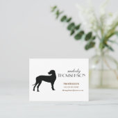黒いダン犬、カスタム名刺 名刺 (スタンド正面)
