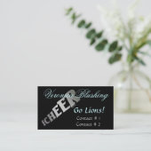 黒いチアリーダービジネス/テレホンカード コーリングカード (スタンド正面)