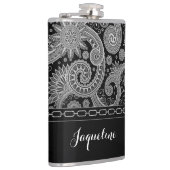 黒いチェーンペイズリー フラスク (右)