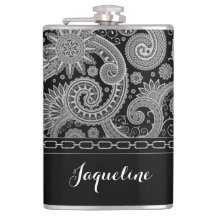 黒いチェーンペイズリー