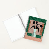 黒いチューリップノート ノートブック (内部)