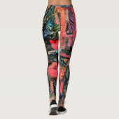 黒いチョウのレギンス – 前面と背面を見る レギンス (裏面)