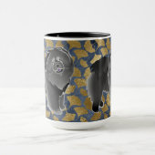 黒いチョウの銀杏 マグカップ (中央)