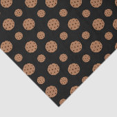 黒いチョコチップクッキーパターン 薄葉紙 (詳細)