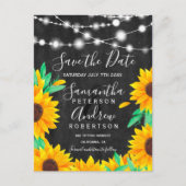 黒いチョークのひもの光が日付を守る 案内ポストカード (正面)