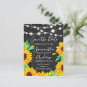 黒いチョークのひもの光が日付を守る 案内ポストカード (スタンド正面)