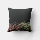 黒いチーク訛りの枕 クッション (裏面)