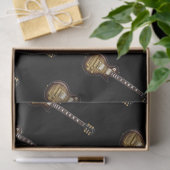 黒いティッシュペーパーのギター 薄葉紙 (ギフト)