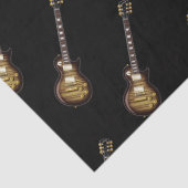 黒いティッシュペーパーのギター 薄葉紙 (詳細)