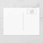 黒いティール(緑がかった色)写真の卒業式Save the Date Card 案内ポストカード (裏面)