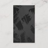 黒いテクスチャの背景 ロイヤリティカード (裏面)