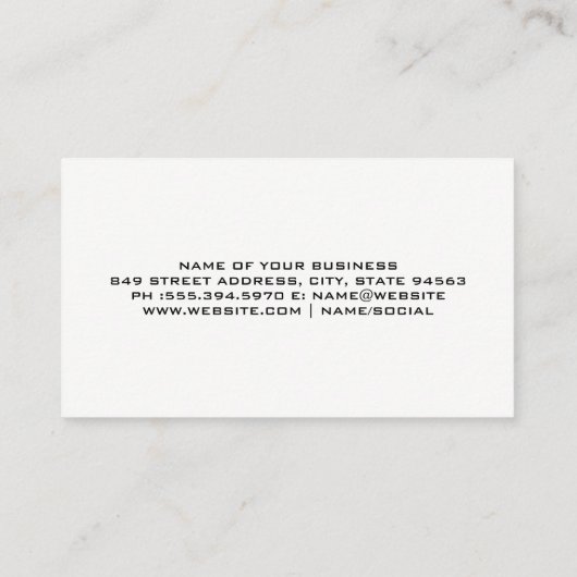 黒いテクスチャの背景 | QRコード名刺 名刺 (裏面)