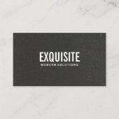 黒いテクスチャコンクリート壁 名刺 (正面)