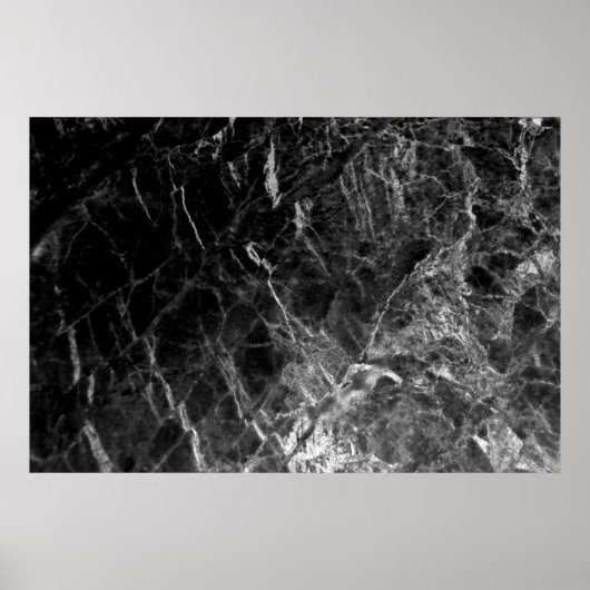 黒いテクスチャ背景の石 ポスター (正面)