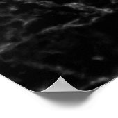 黒いテクスチャ背景の石 ポスター (角)