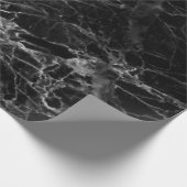 黒いテクスチャ背景の石 ラッピングペーパー (角)