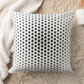 黒いテクノモダン点 クッション (ブランケット)