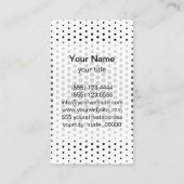 黒いテクノモダン点 名刺 (裏面)