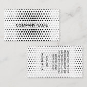 黒いテクノモダン点 名刺 (正面/裏面)