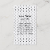 黒いテクノモダン点 名刺 (裏面)