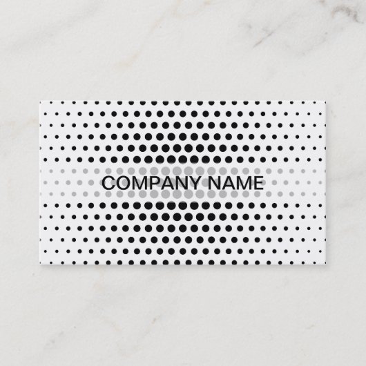 黒いテクノモダン点 名刺 (正面)
