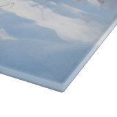 黒いテリアロシアのが雪のクリスマスを許した カッティングボード (角)