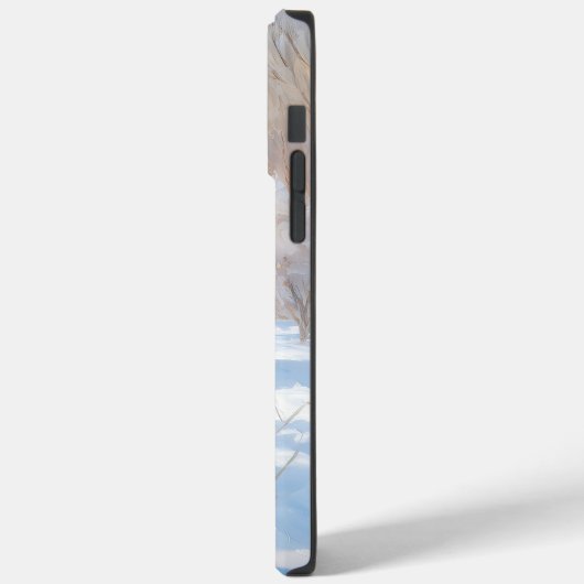 黒いテリアロシアのが雪のクリスマスを許した Case-Mate iPhoneケース (裏面 / 左)