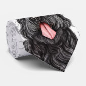 黒いテリアロシアのドッグウーフクリスマスペット恋人 ネクタイ (ロール)