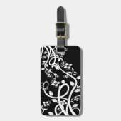 黒いテンプレート  ラゲッジタグ (正面縦)